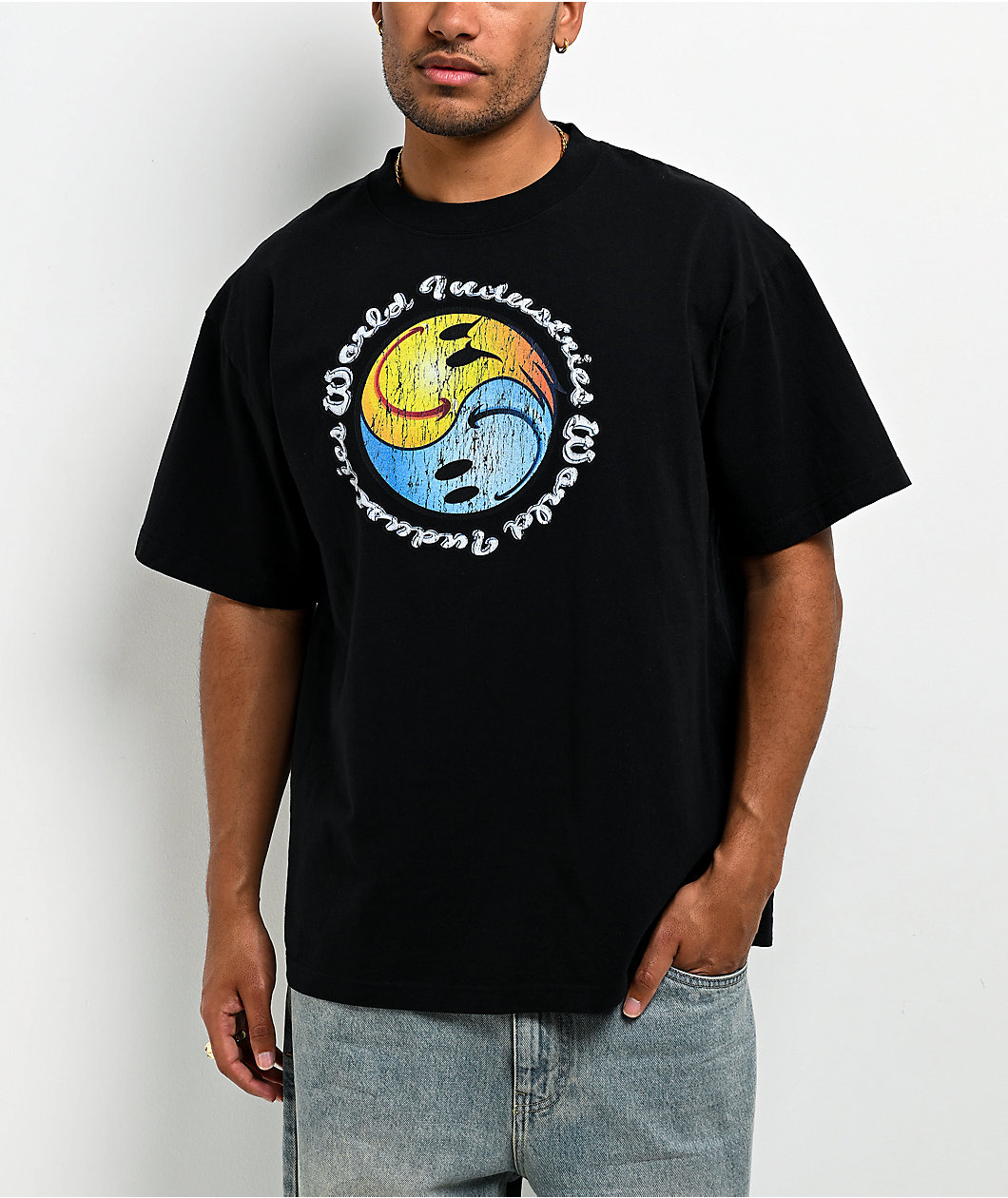 World Industries Yin And Yang Black T-Shirt