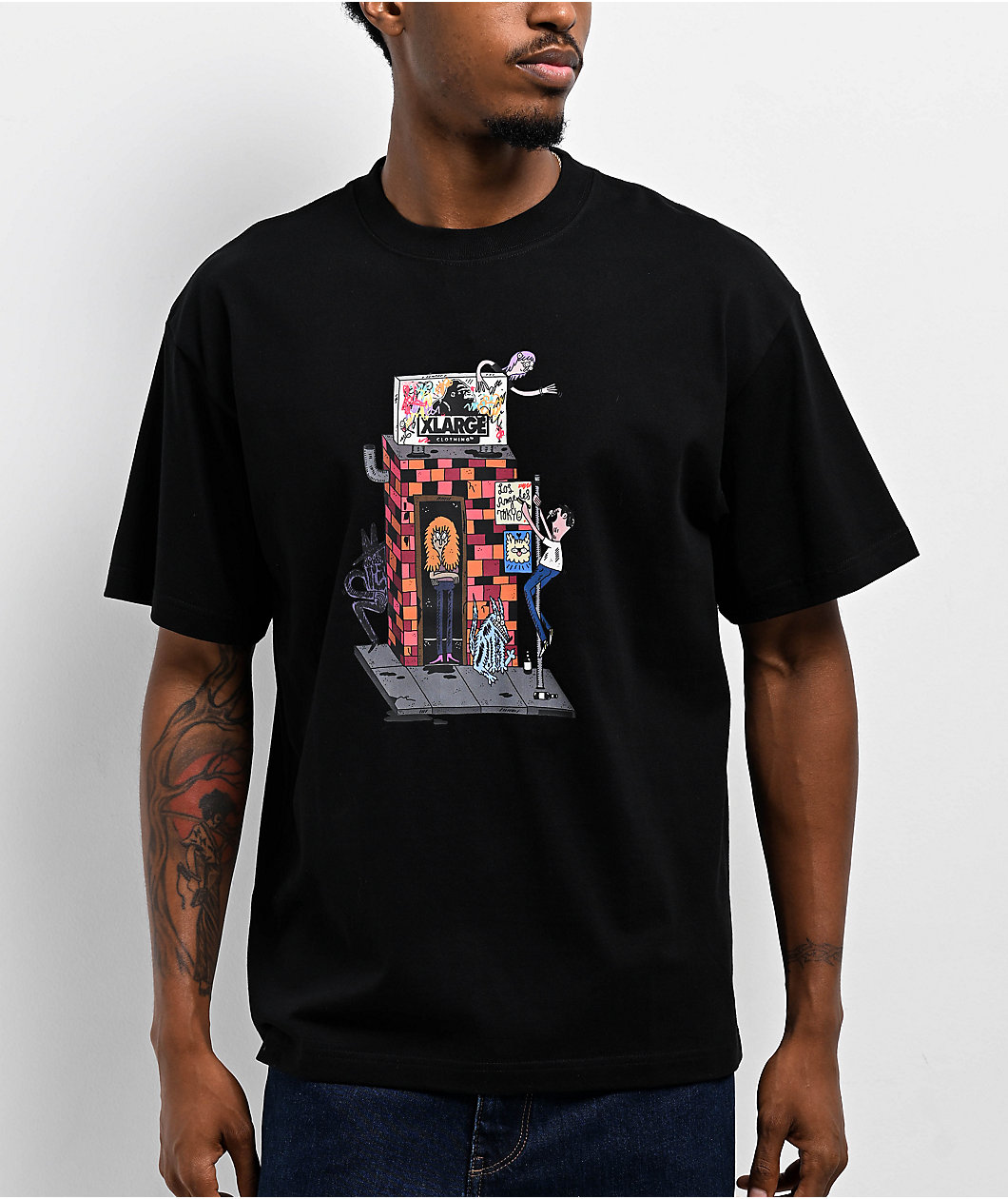 XLARGE Scrawl Black T-Shirt