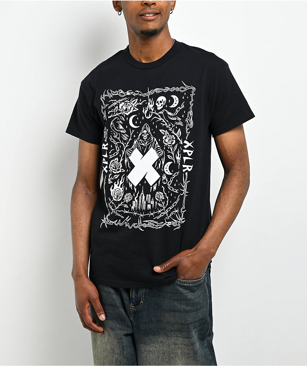 XPLR Horror City Black T-Shirt
