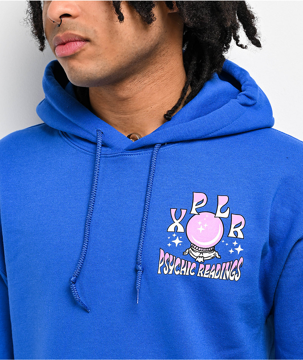 XPLR Psychic Readings Blue Hoodie