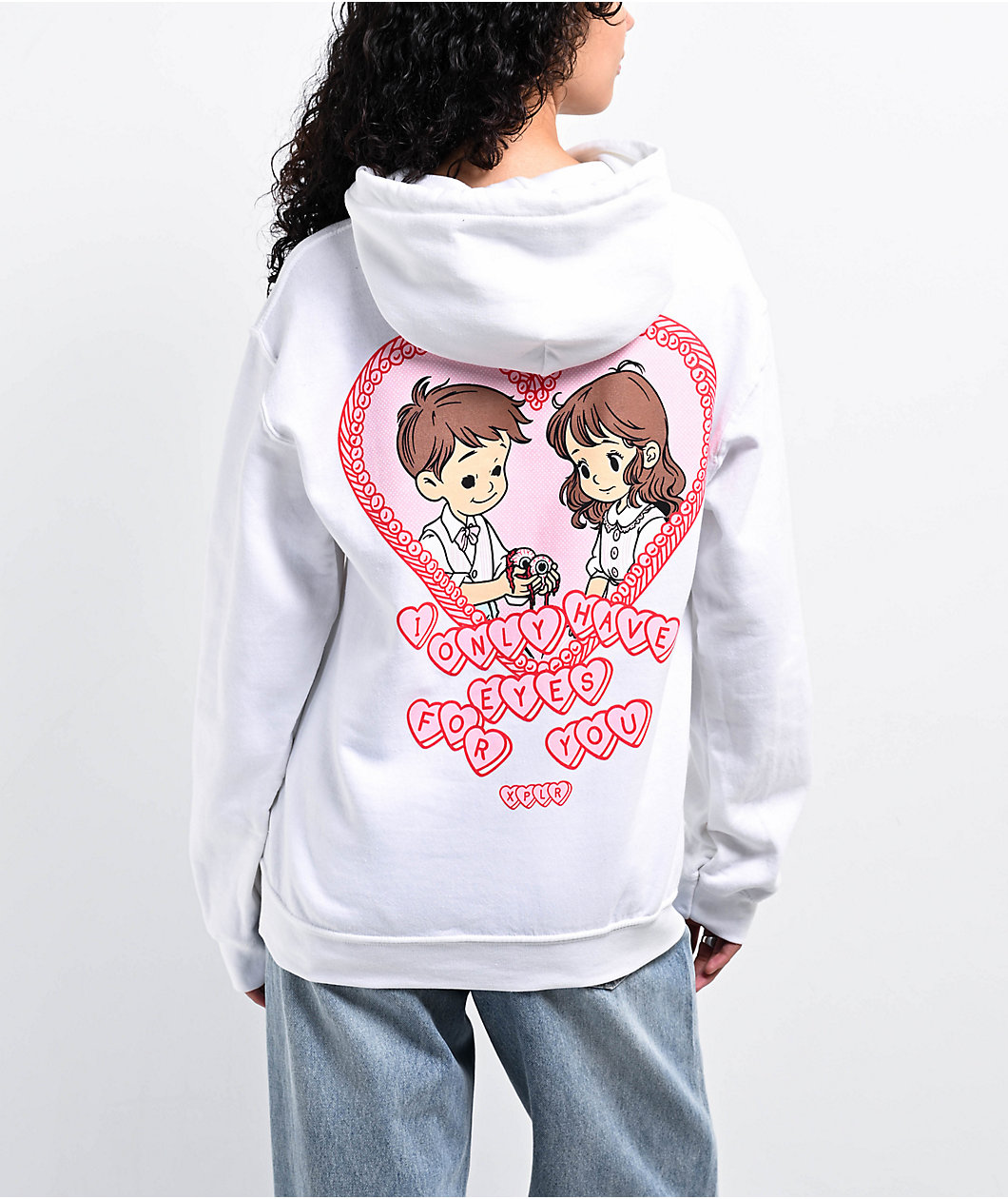 XPLR Valentine White Hoodie