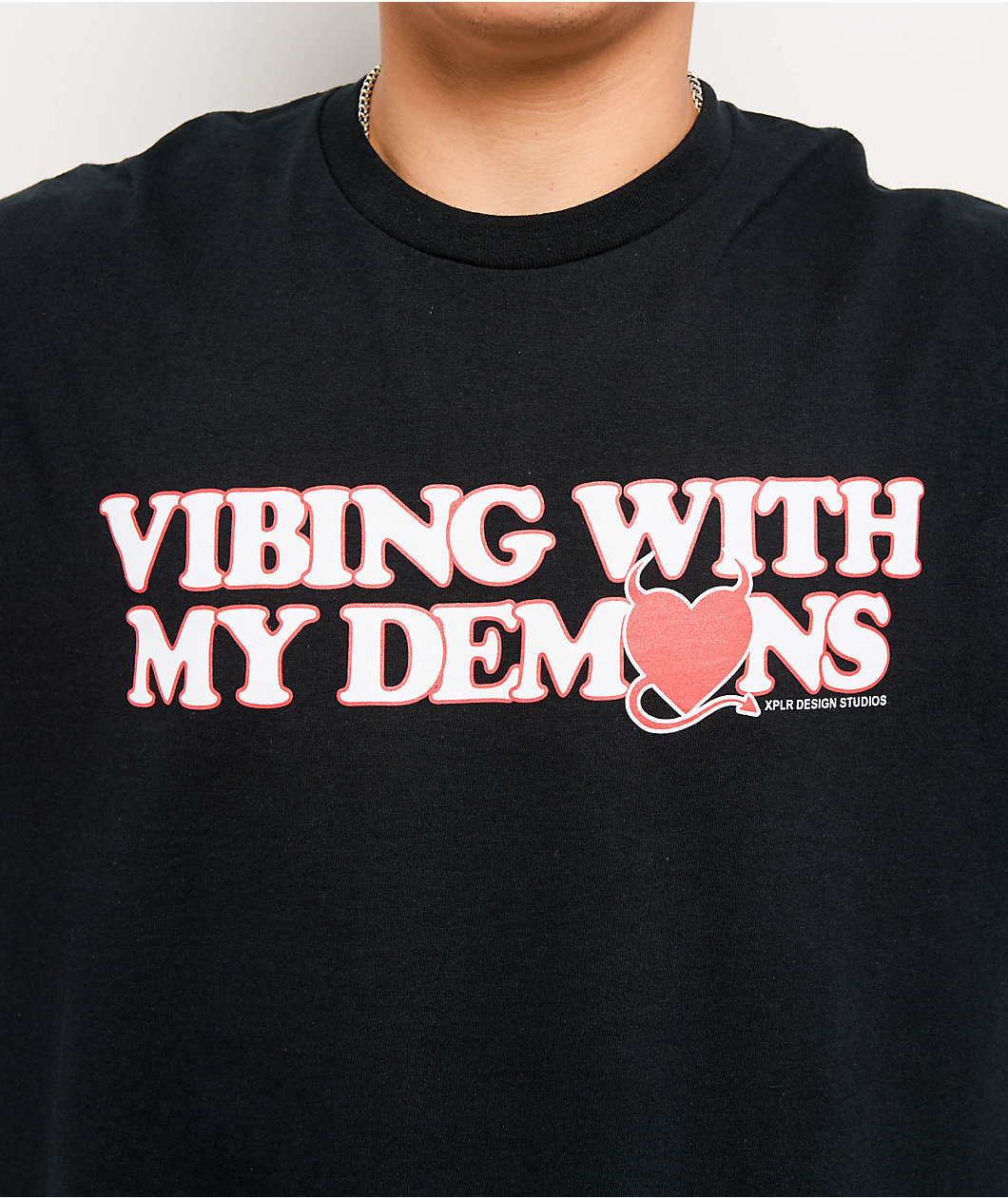 XPLR Vibes Black T-Shirt