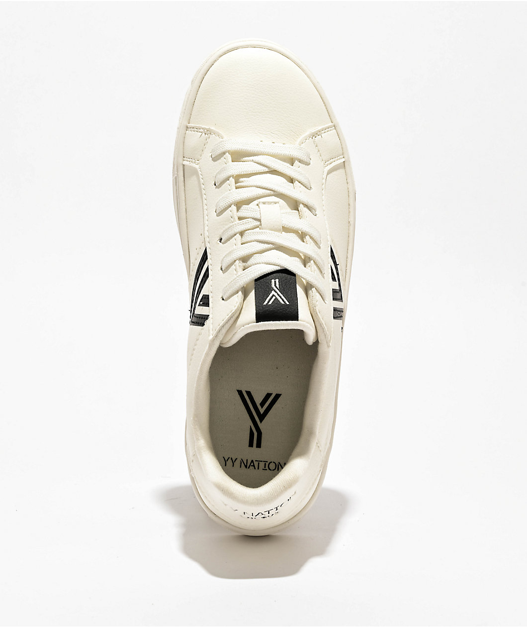 YY Nation Womens Nimbus White & Black Shoes