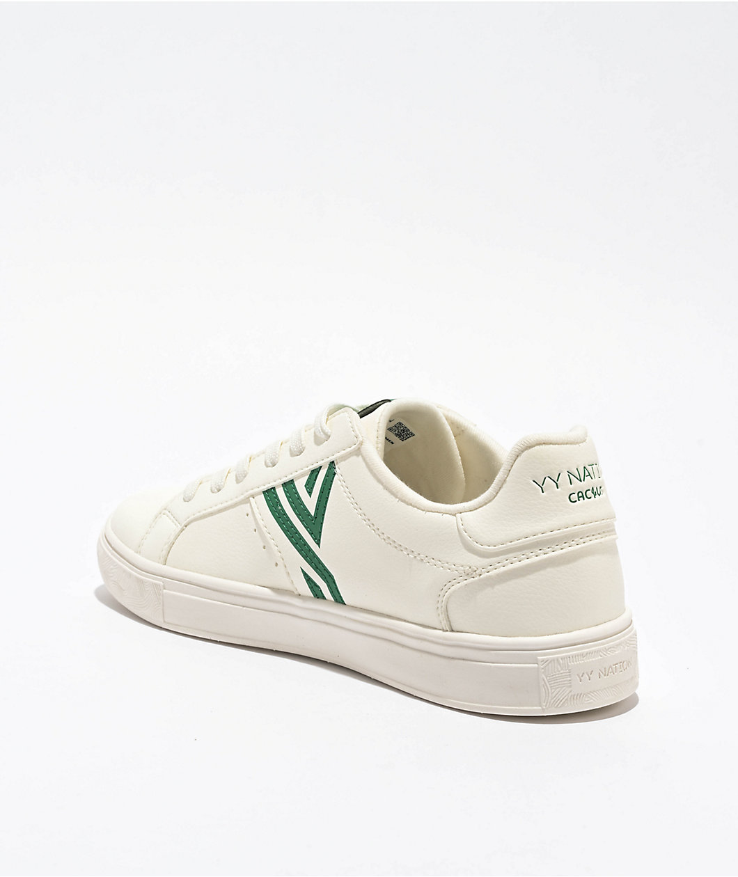 YY Nation Womens Nimbus White & Green Shoes