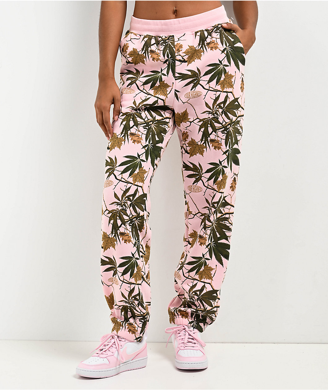 Your Highness Autumn Camo Pink Sweatpants