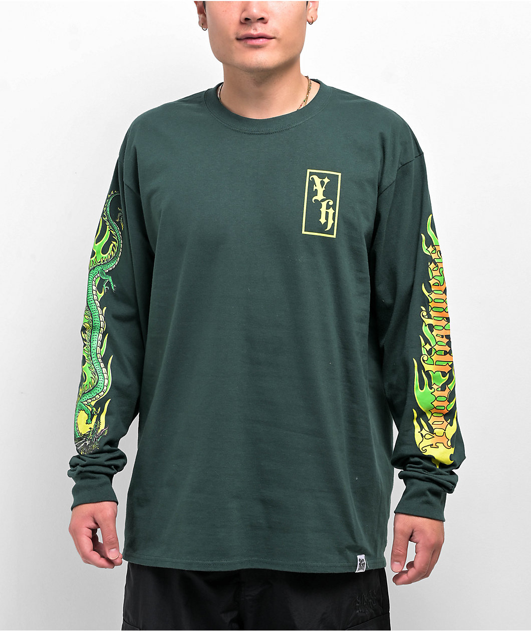 Your Highness Dragon Chaser Grey Long Sleeve T-Shirt