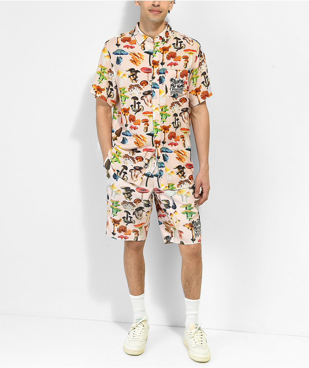 Your Highness Spores Natural Button Up Shirt