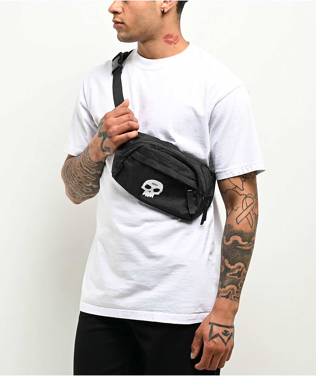 Zero Skull Black Fanny Pack