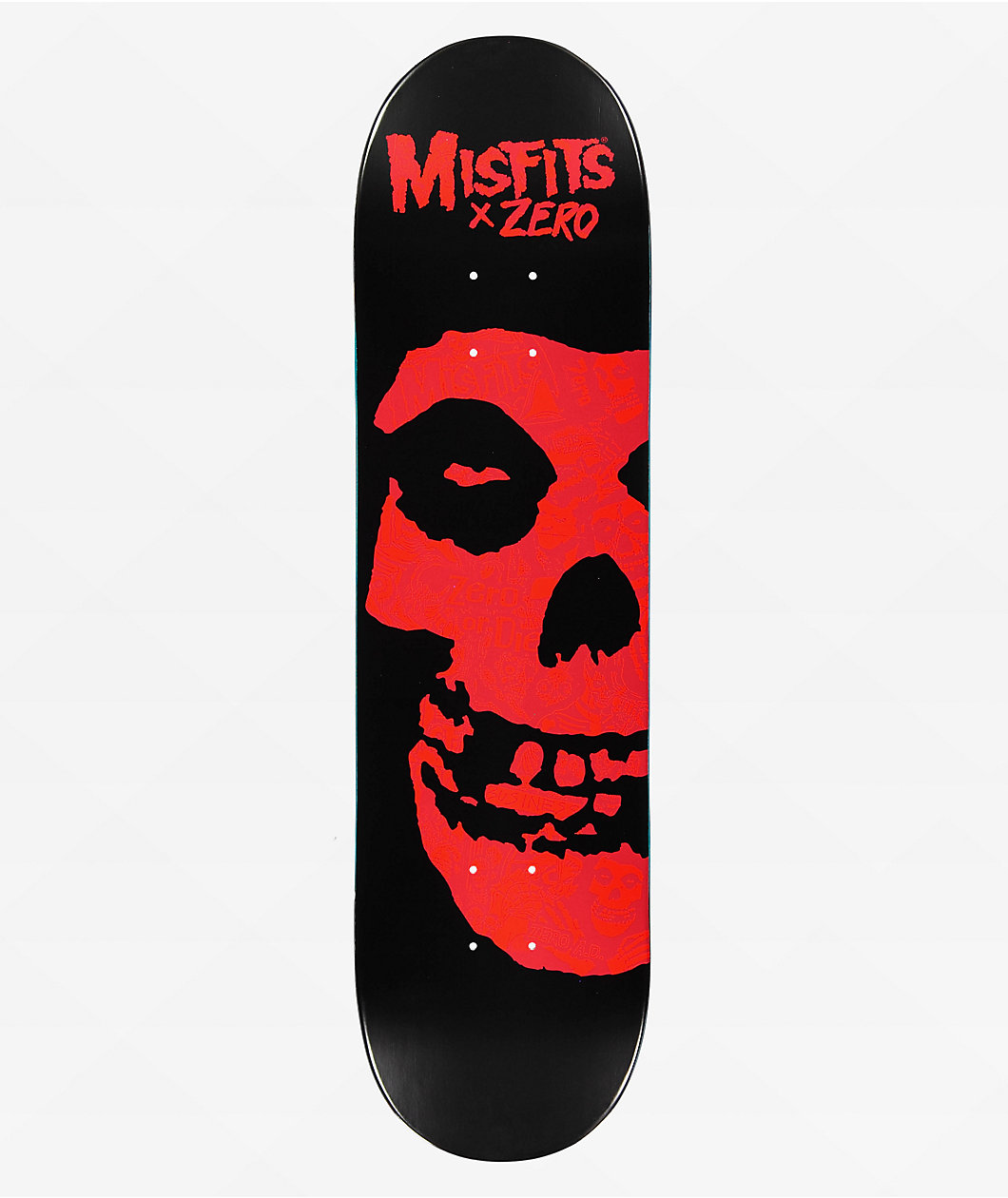 Zero x Misfits Fiend Skull 8.25" Skateboard Deck