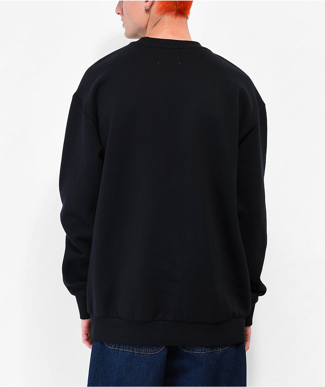 Zine Basics Black Crewneck Sweatshirt