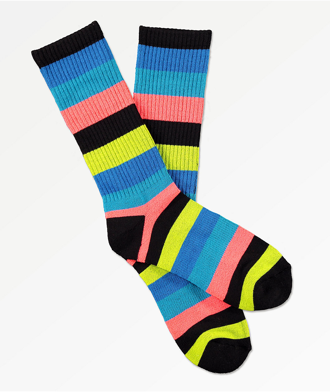 Zine Handjive Electric Blue Crew Socks