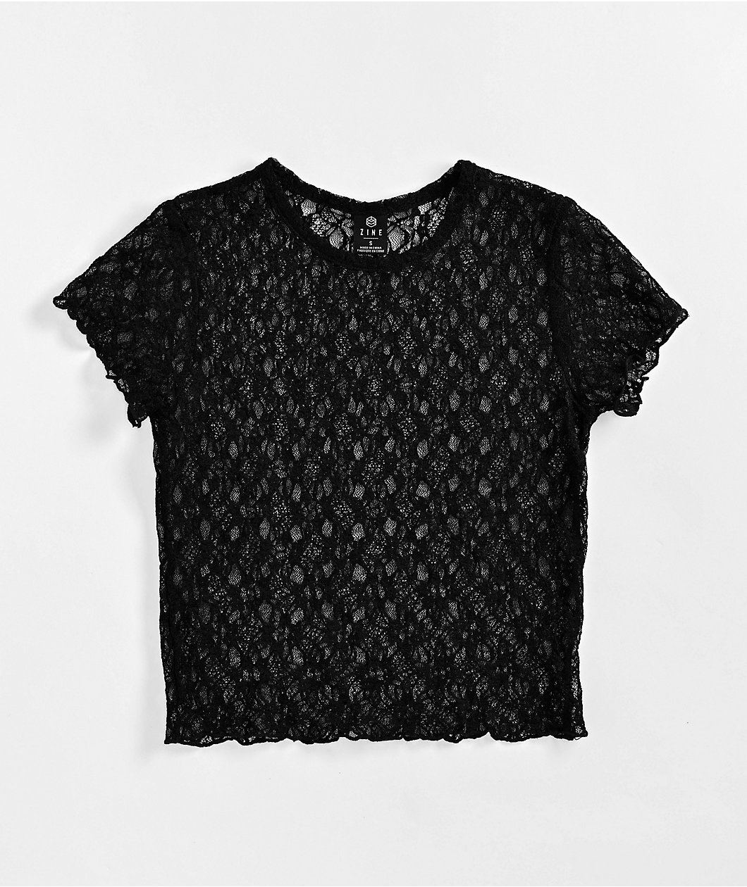 Zine Toulouse Black Lace Top