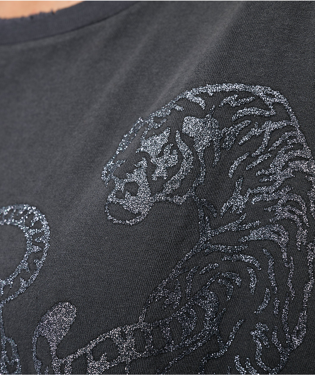 Zutter Glitter Tiger Grey T-Shirt