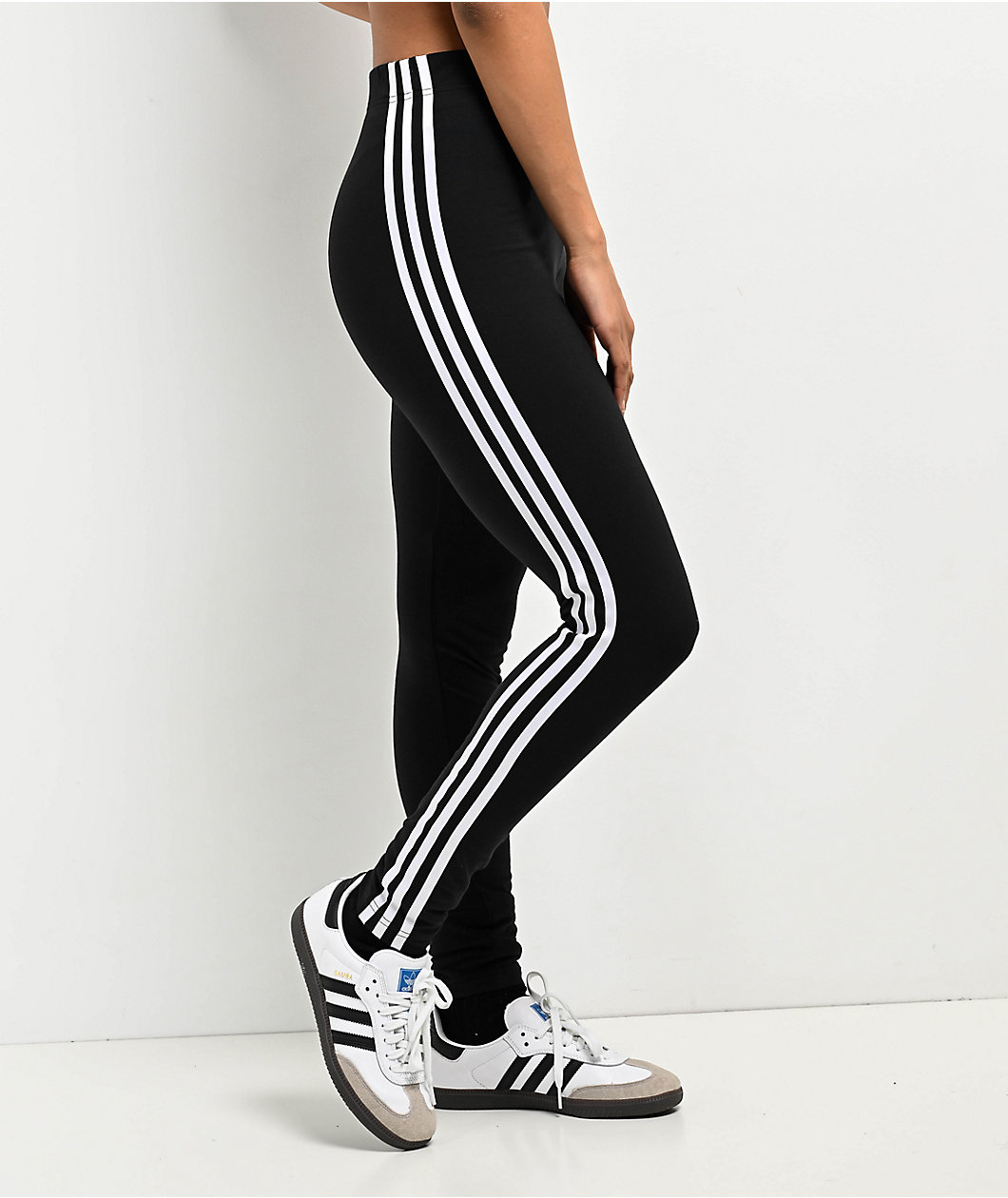 adidas Adicolor Classics 3 Stripe Black Leggings