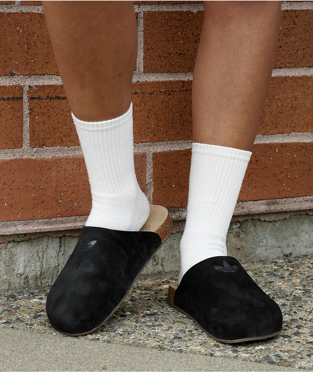 adidas Adimule Black & Gum Mule Sandals