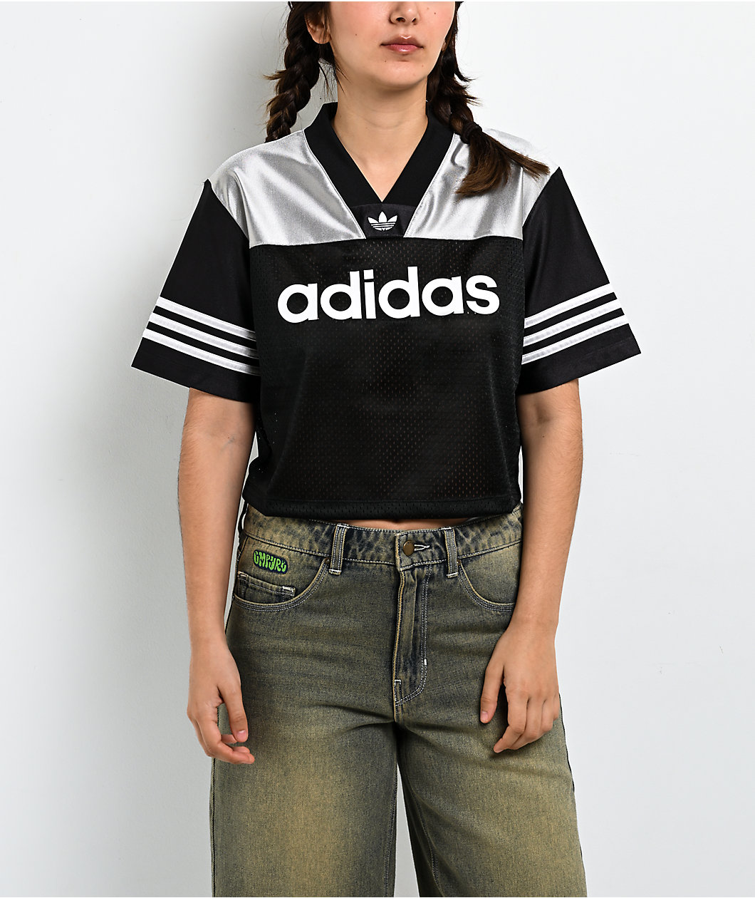 adidas Black Crop Jersey