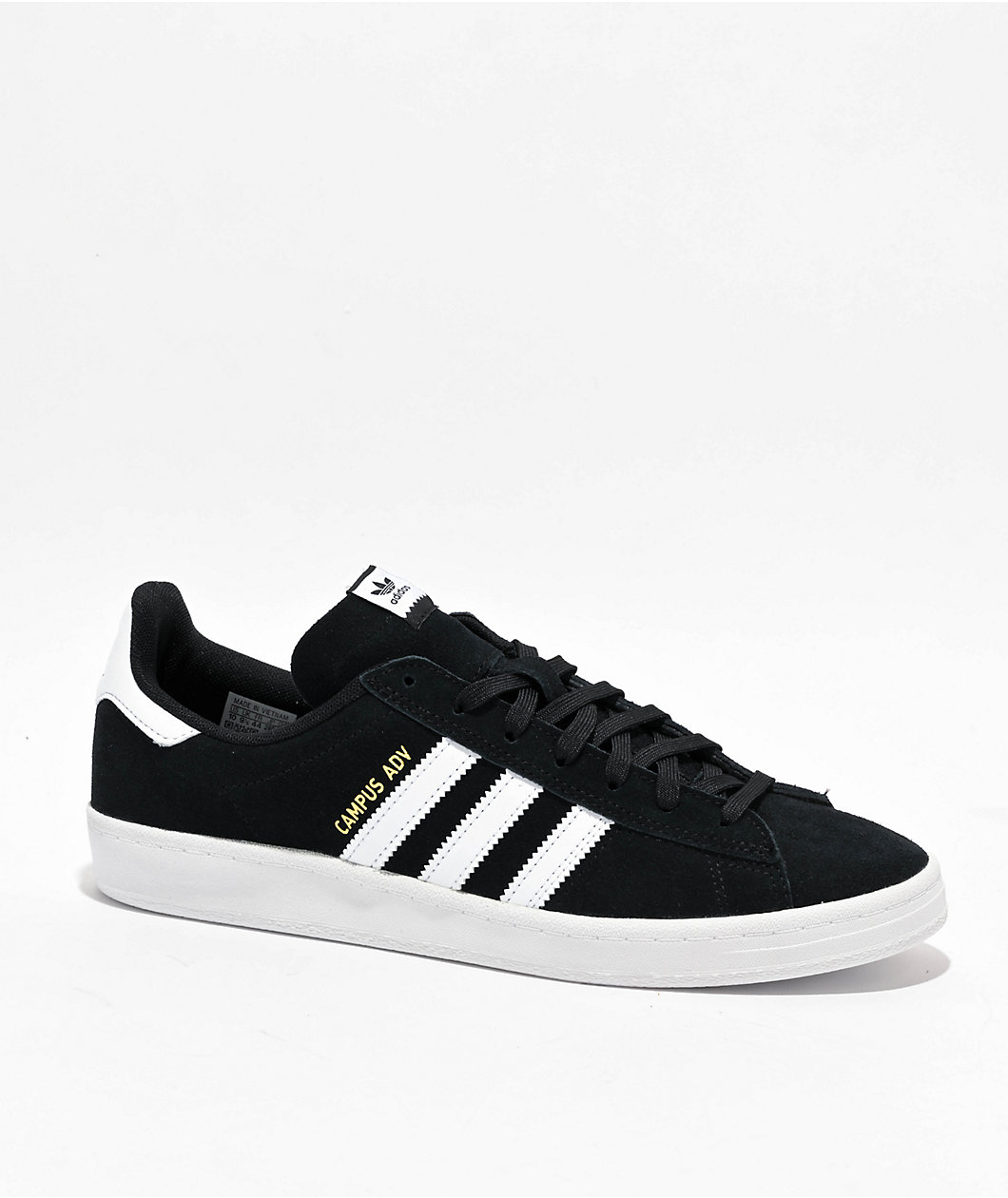 adidas Campus ADV Black & White Skate Shoes