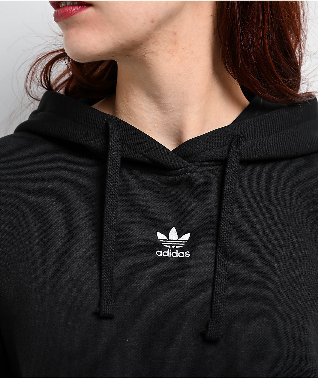 adidas Essentials Black Oversized Hoodie