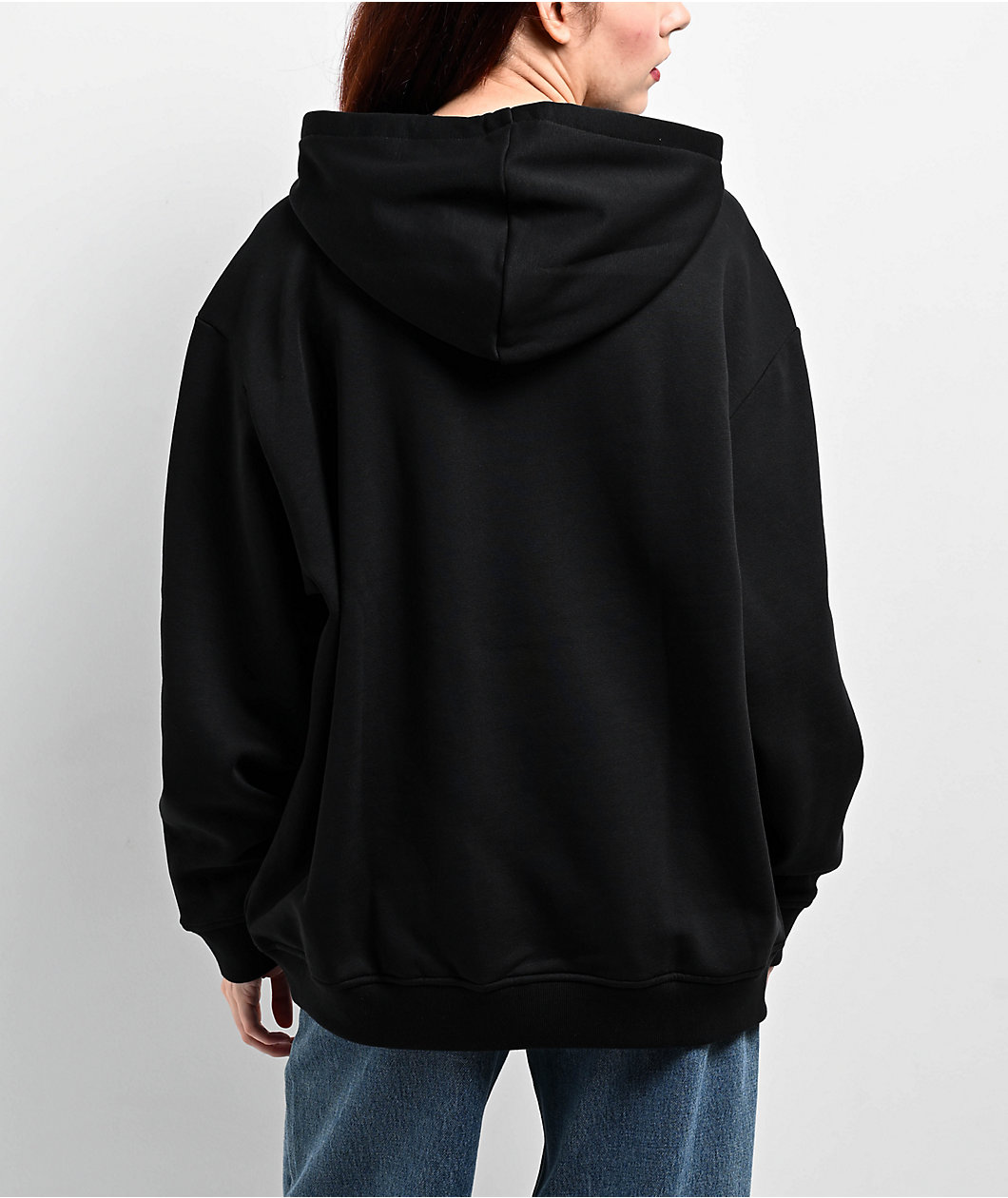 adidas Essentials Black Oversized Hoodie