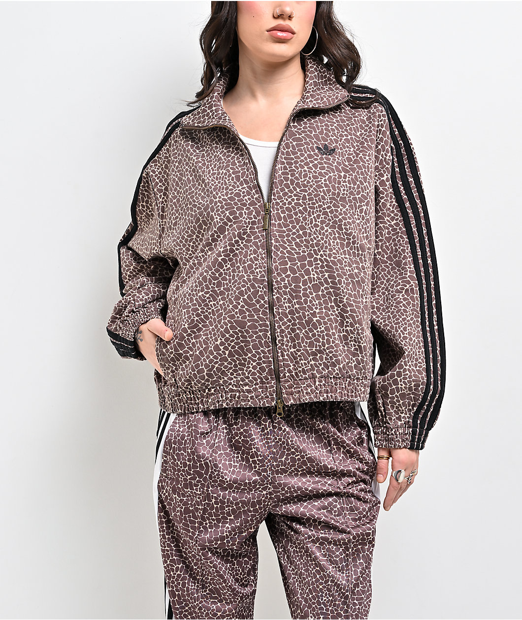 adidas Firebird Giraffe Print Jacket