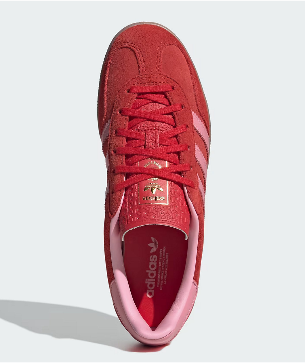 adidas Gazelle ADV Better Scarlet, Light Pink & Gum Skate Shoes