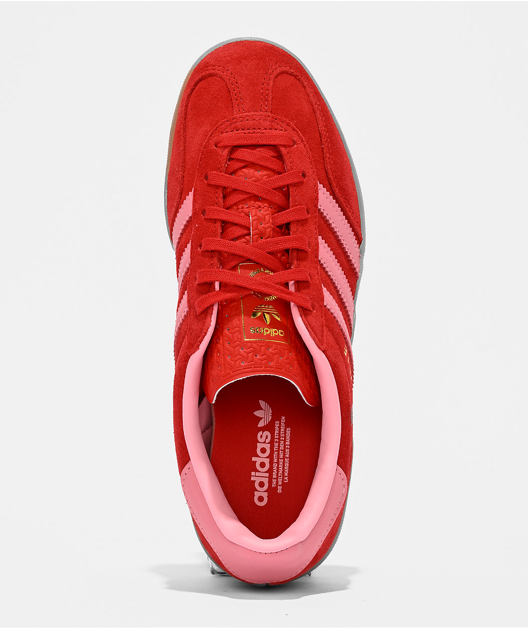 adidas Gazelle ADV Better Scarlet, Light Pink & Gum Skate Shoes