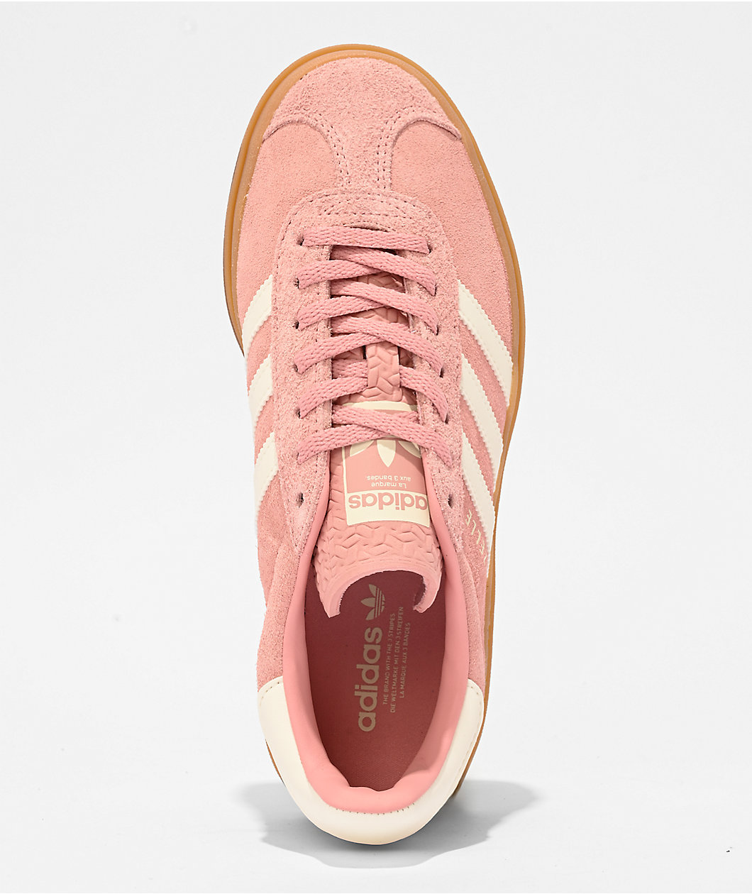 adidas Gazelle Bold Pink, White & Gum Platform Shoes