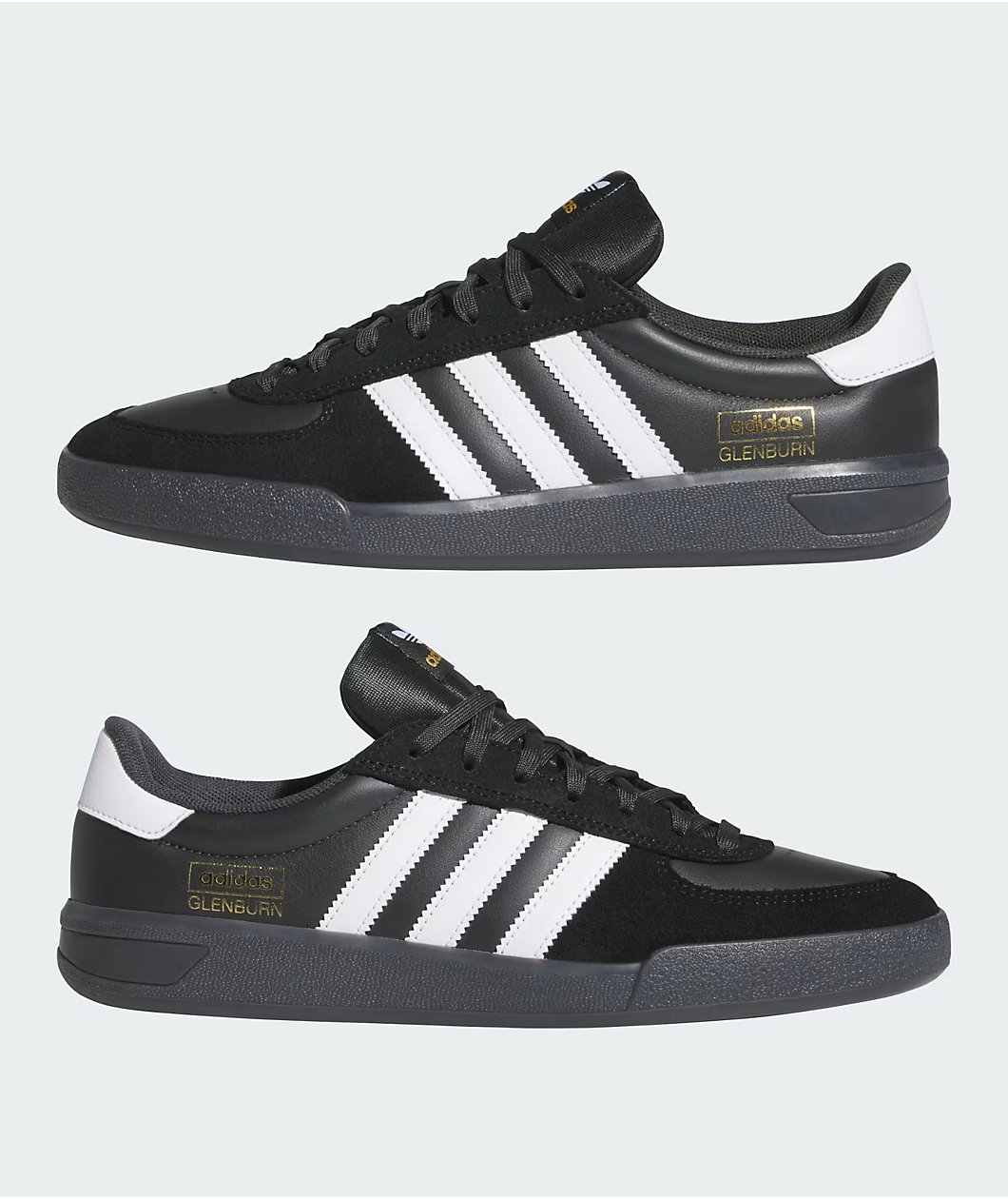 adidas Glenburn ADV Core Black, Cloud White & Carbon Skate Shoes