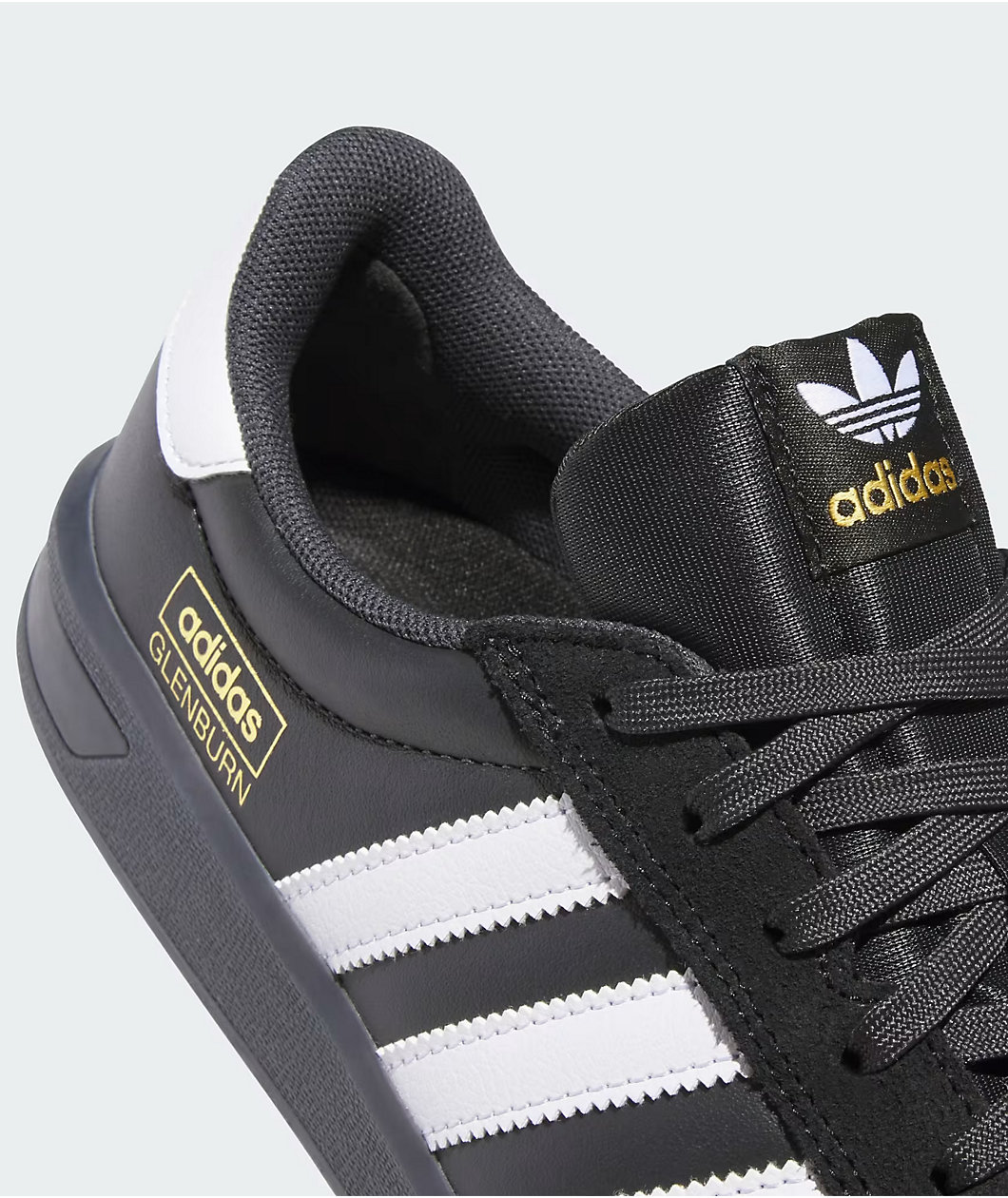 adidas Glendburn ADV Core Black, Cloud White & Carbon Skate Shoes