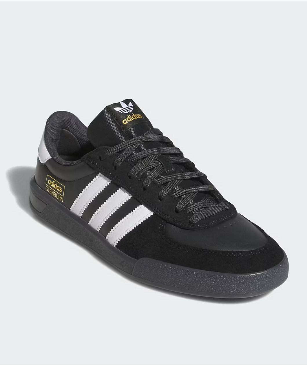 adidas Glendburn ADV Core Black, Cloud White & Carbon Skate Shoes