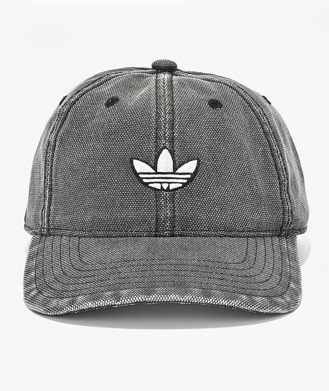 adidas Italian Dye Black Wash Strapback Hat