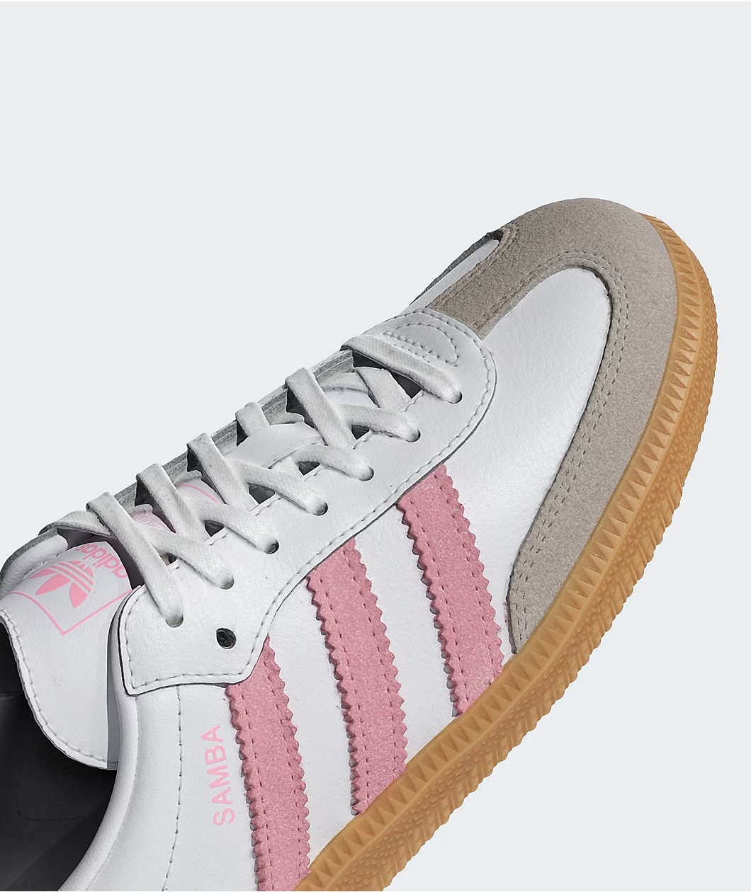 adidas Kids Samba OG White, Pink & Gum Shoes