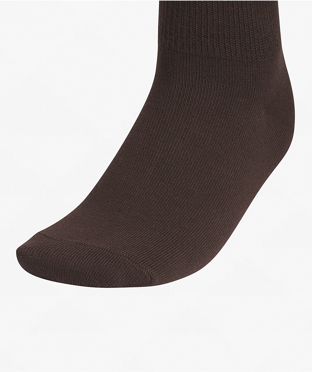 adidas Luna Brown & White 3 Pack High Quarter Crew Socks