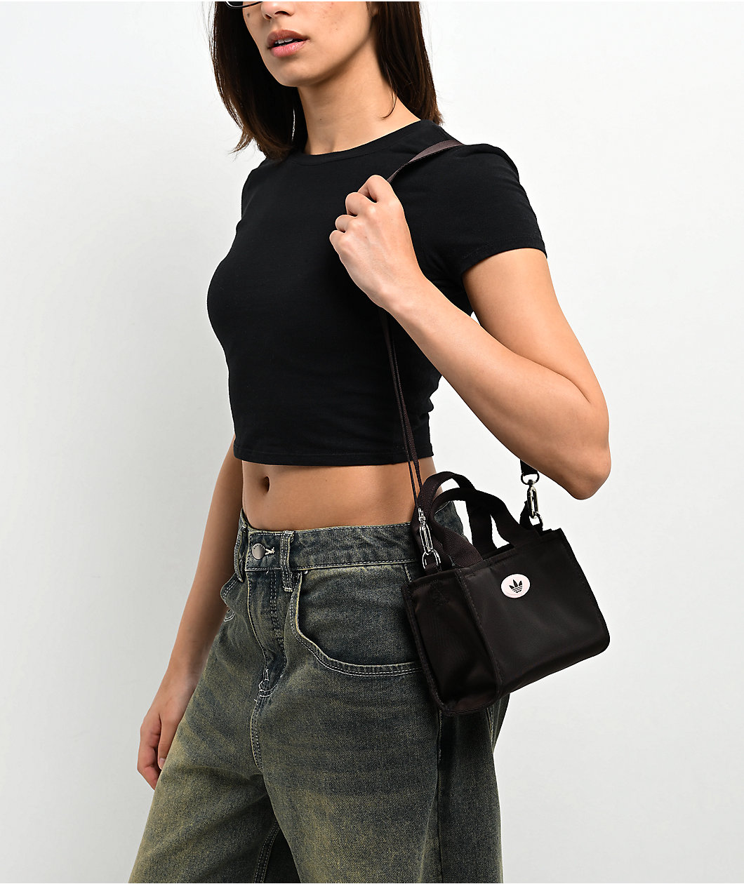 adidas Micro Brown & Pink Tote Bag