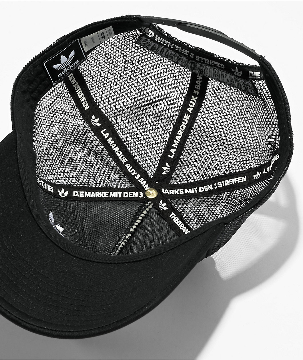 adidas New Prep Black Trucker Hat