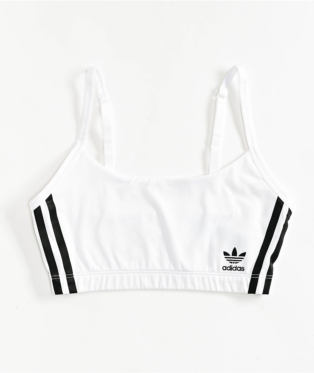 adidas Originals 3 Stripe White Bralette