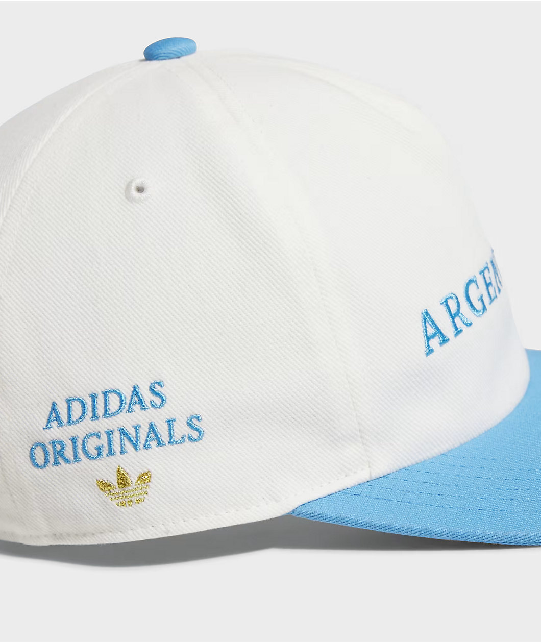 adidas Originals Argentina 2 Tone Off-White & Blue Strapback Hat