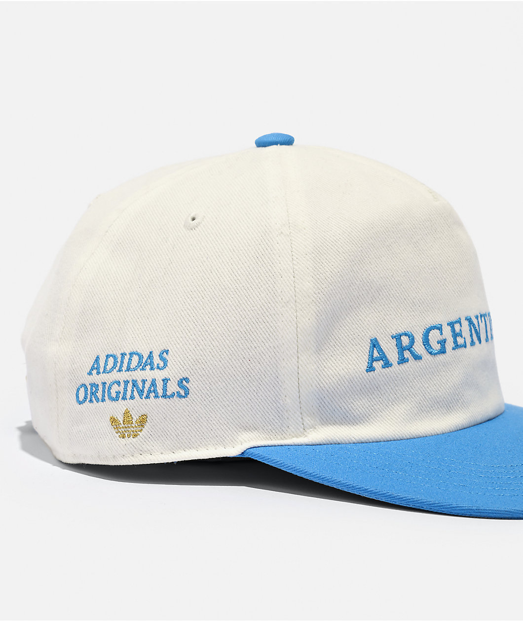 adidas Originals Argentina 2 Tone Off-White & Blue Strapback Hat