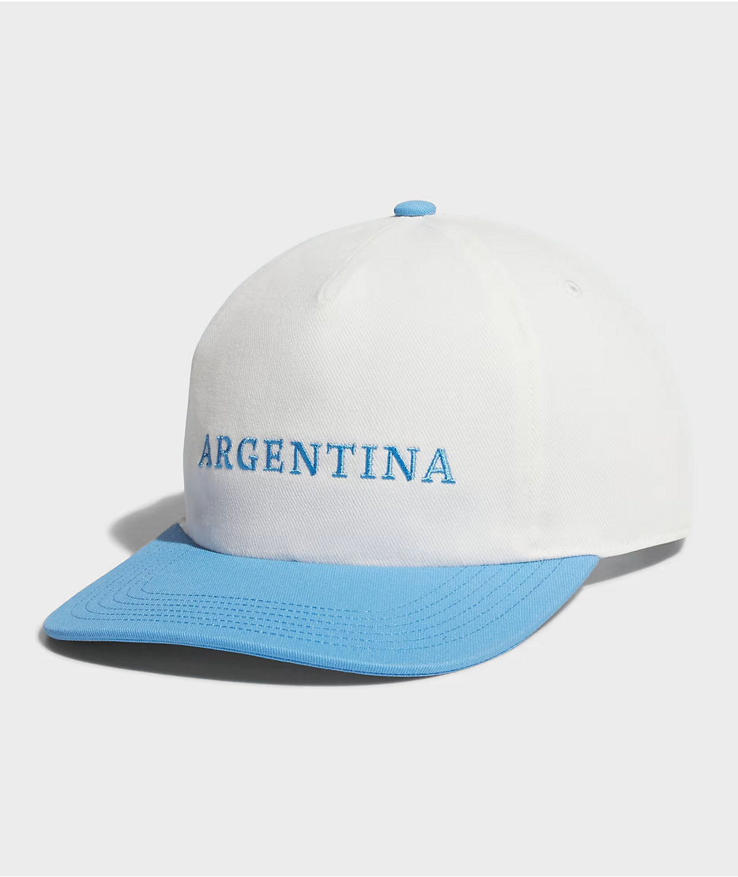 adidas Originals Argentina 2 Tone Off-White & Blue Strapback Hat