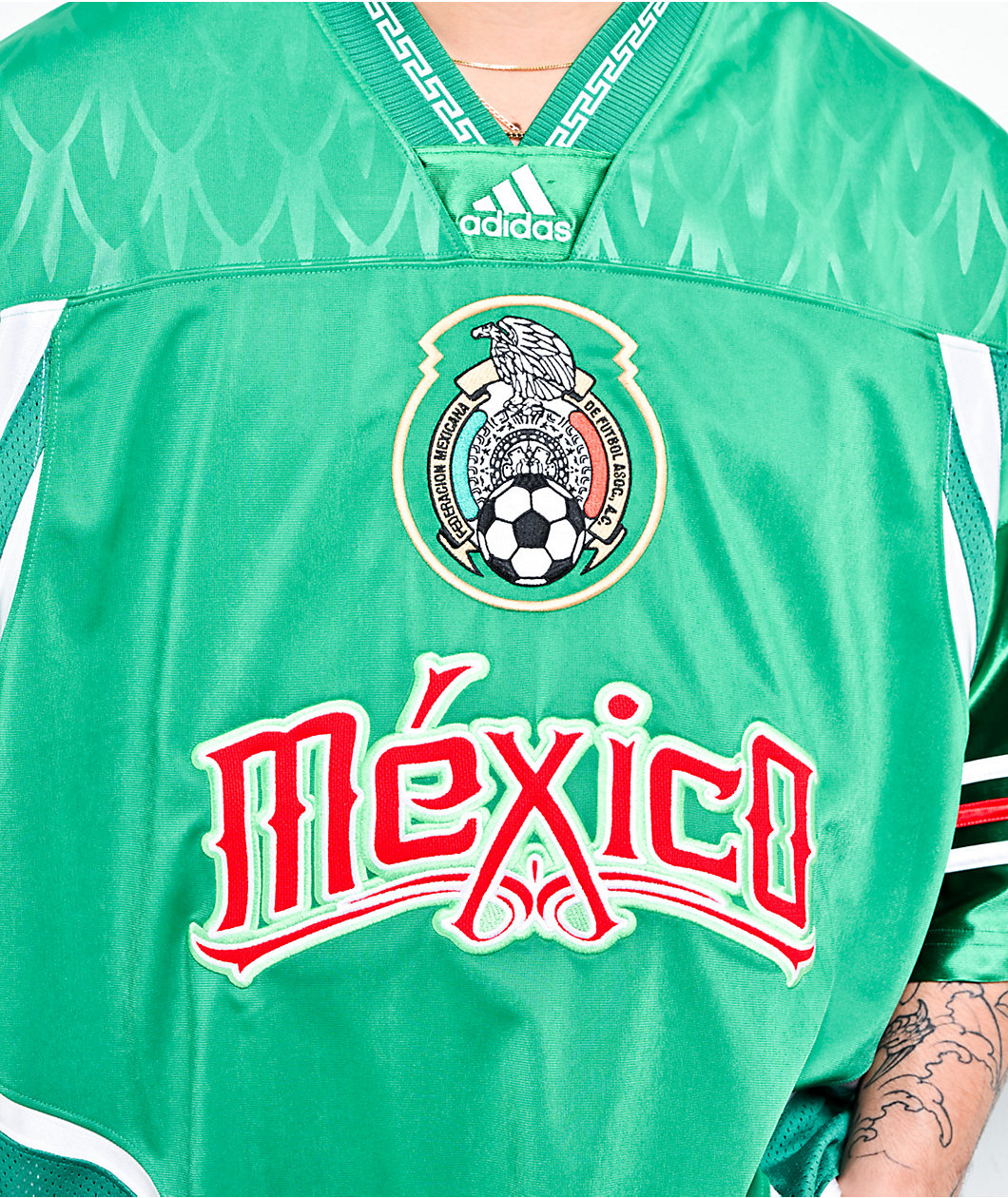 adidas Originals Bringbacks Remixed Mexico Green Soccer Jersey