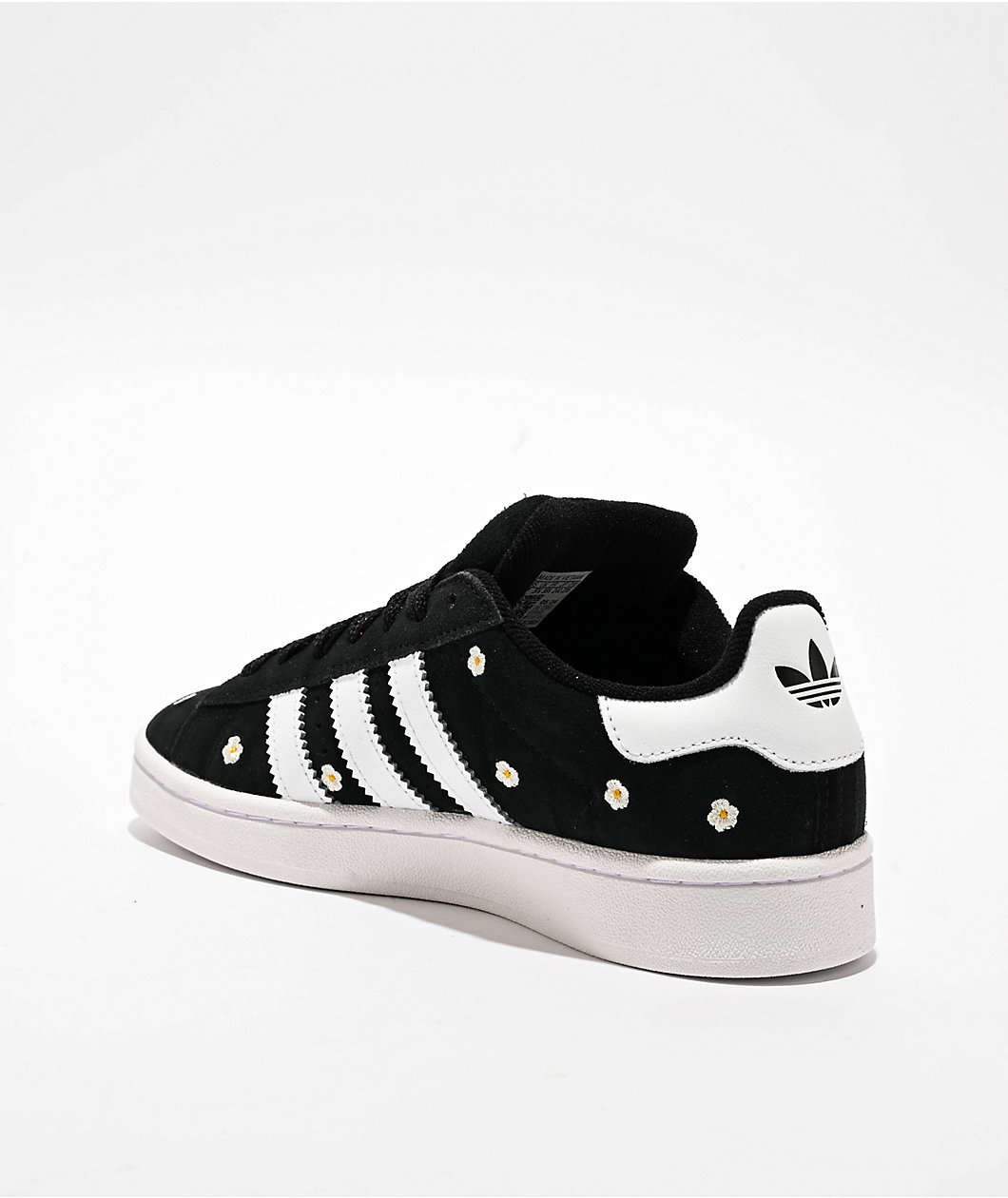 adidas Originals Campus 00s Flower Core Black & Cloud White Skate Shoes