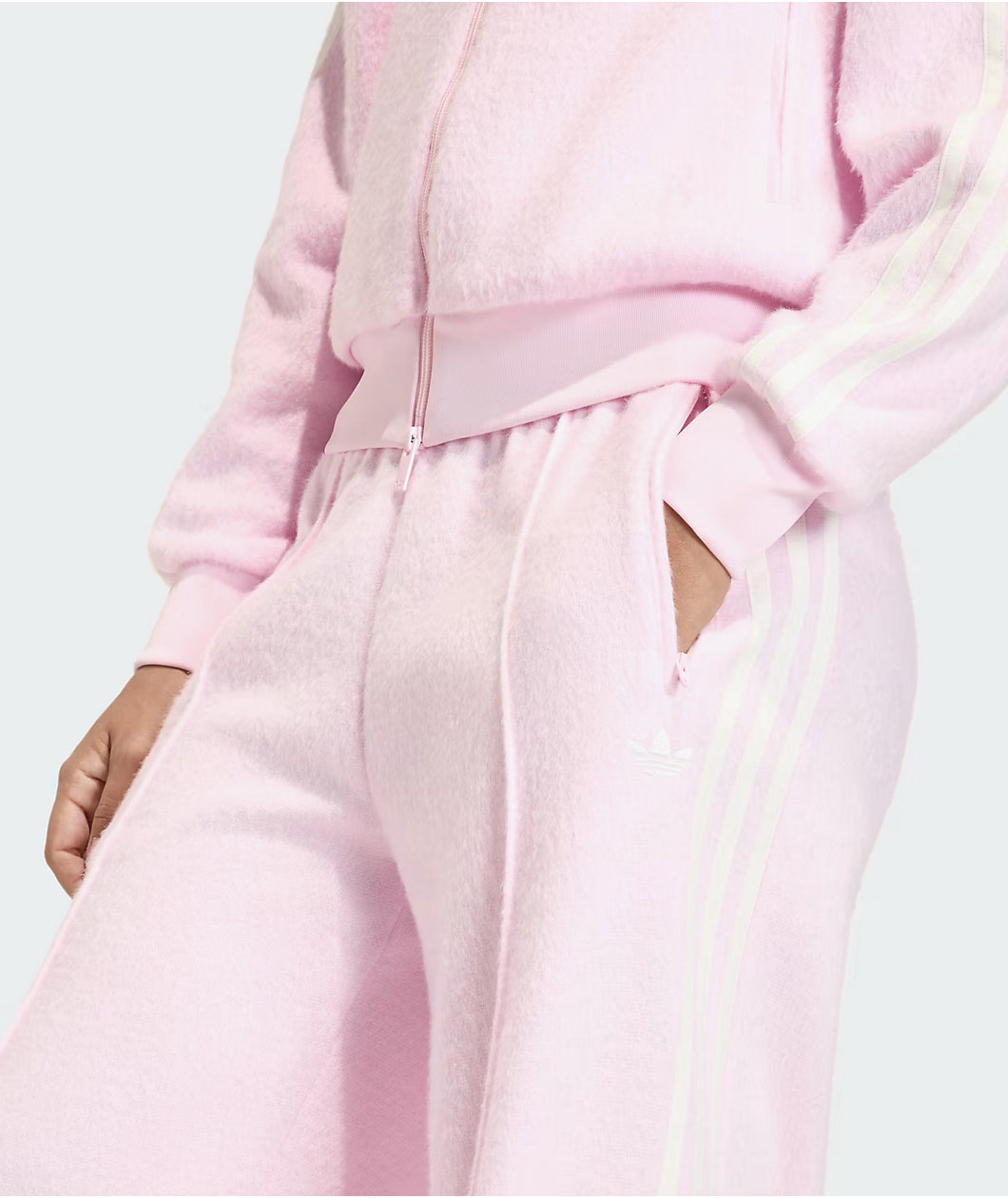 adidas Originals Mohair Firebird Clear Pink Loose Fit Track Pants