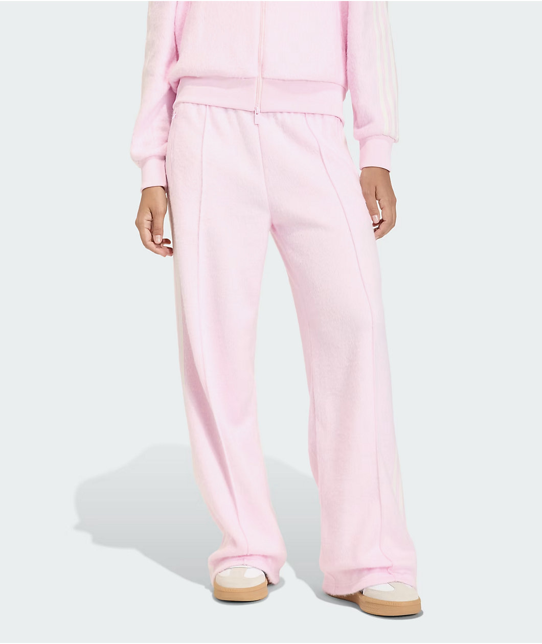 adidas Originals Mohair Firebird Clear Pink Loose Fit Track Pants