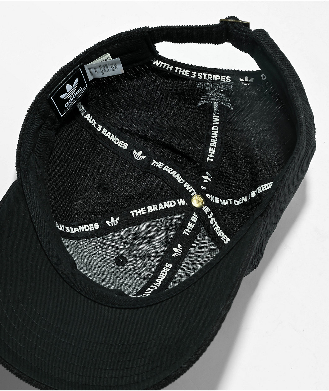 adidas Originals Sport Black Corduroy Strapback Hat