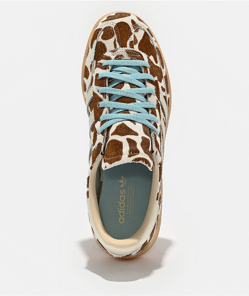 adidas Originals Women's Handball Spezial Cow Print Brown, White & Blue Shoes