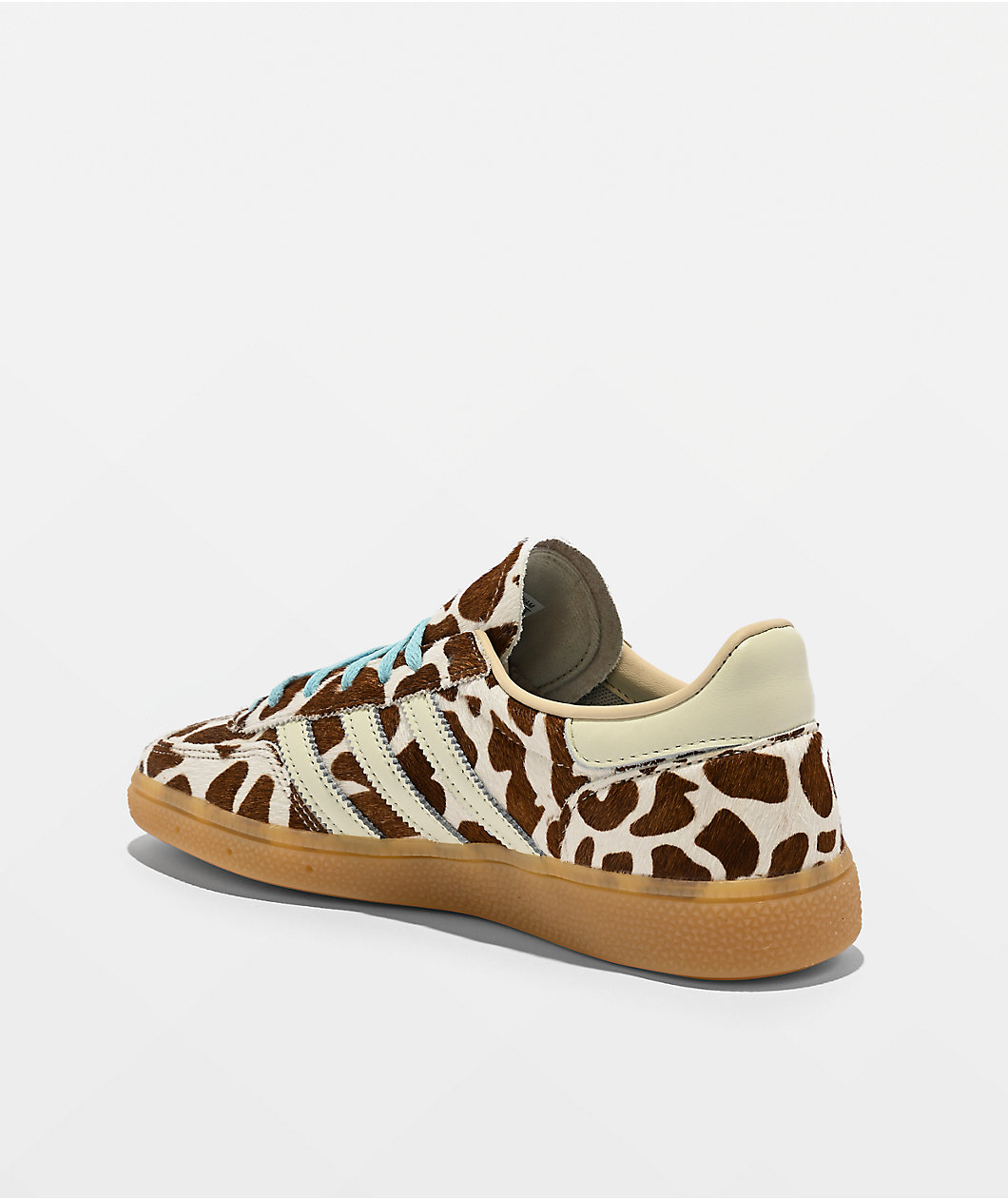 adidas Originals Women's Handball Spezial Cow Print Brown, White & Blue Shoes