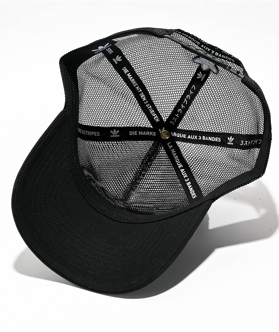 adidas Originals Worldwide Black Mesh Trucker Hat