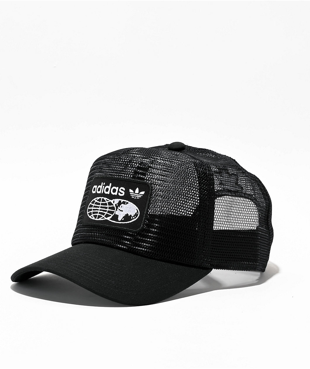 adidas Originals Worldwide Black Mesh Trucker Hat