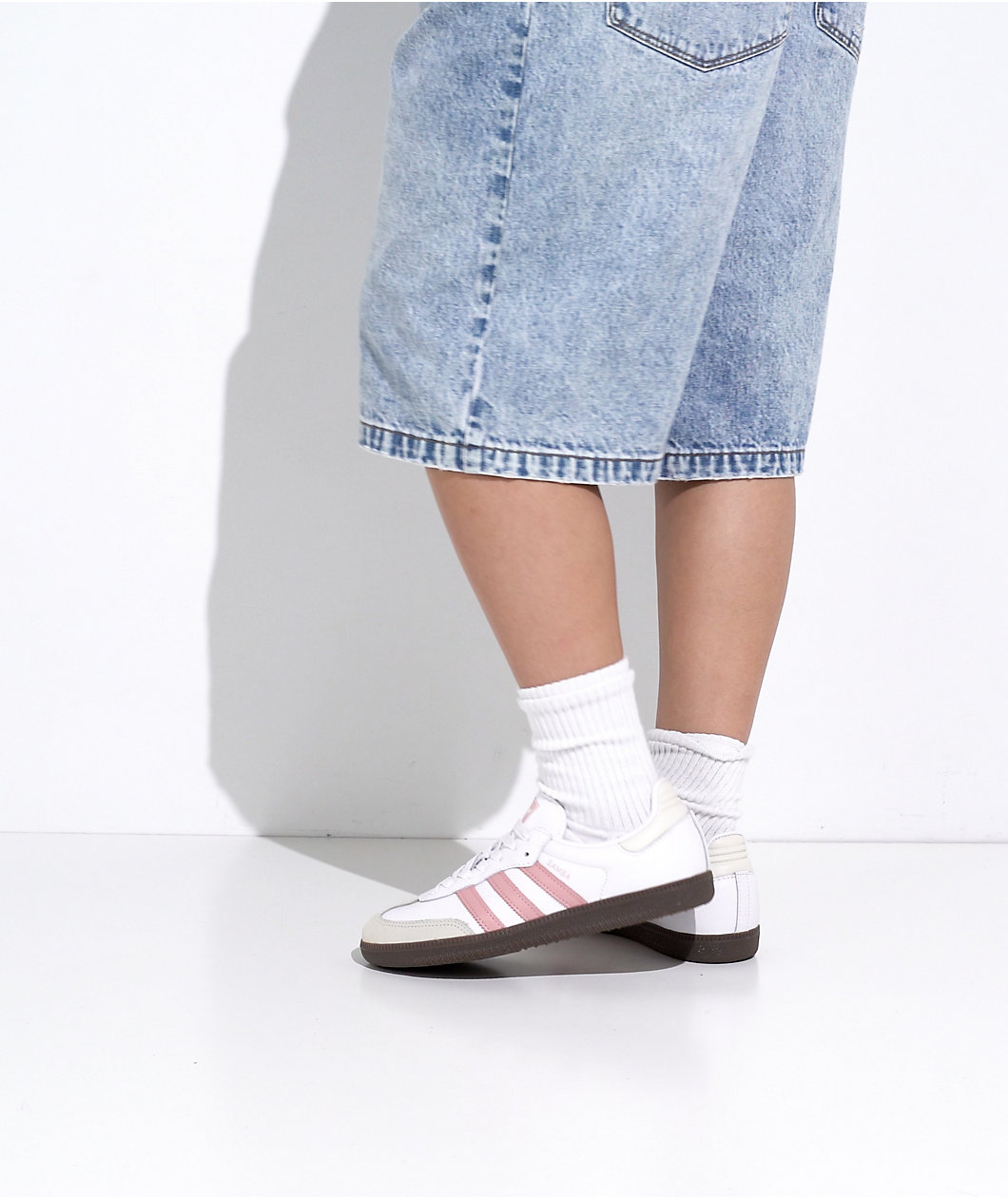 adidas Samba OG Cloud White & Mauve Shoes