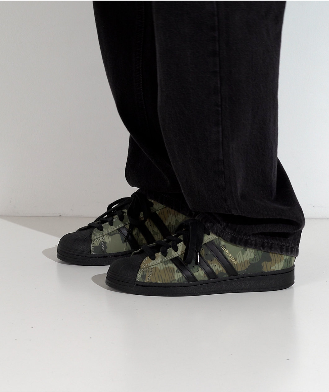 adidas Superstar ADV Camo & Black Skate Shoes